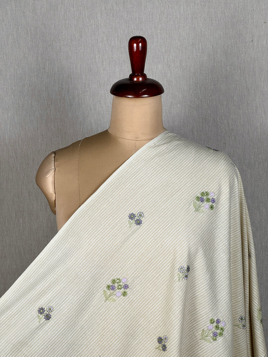 Embroidered Handloom Cotton Fabric
