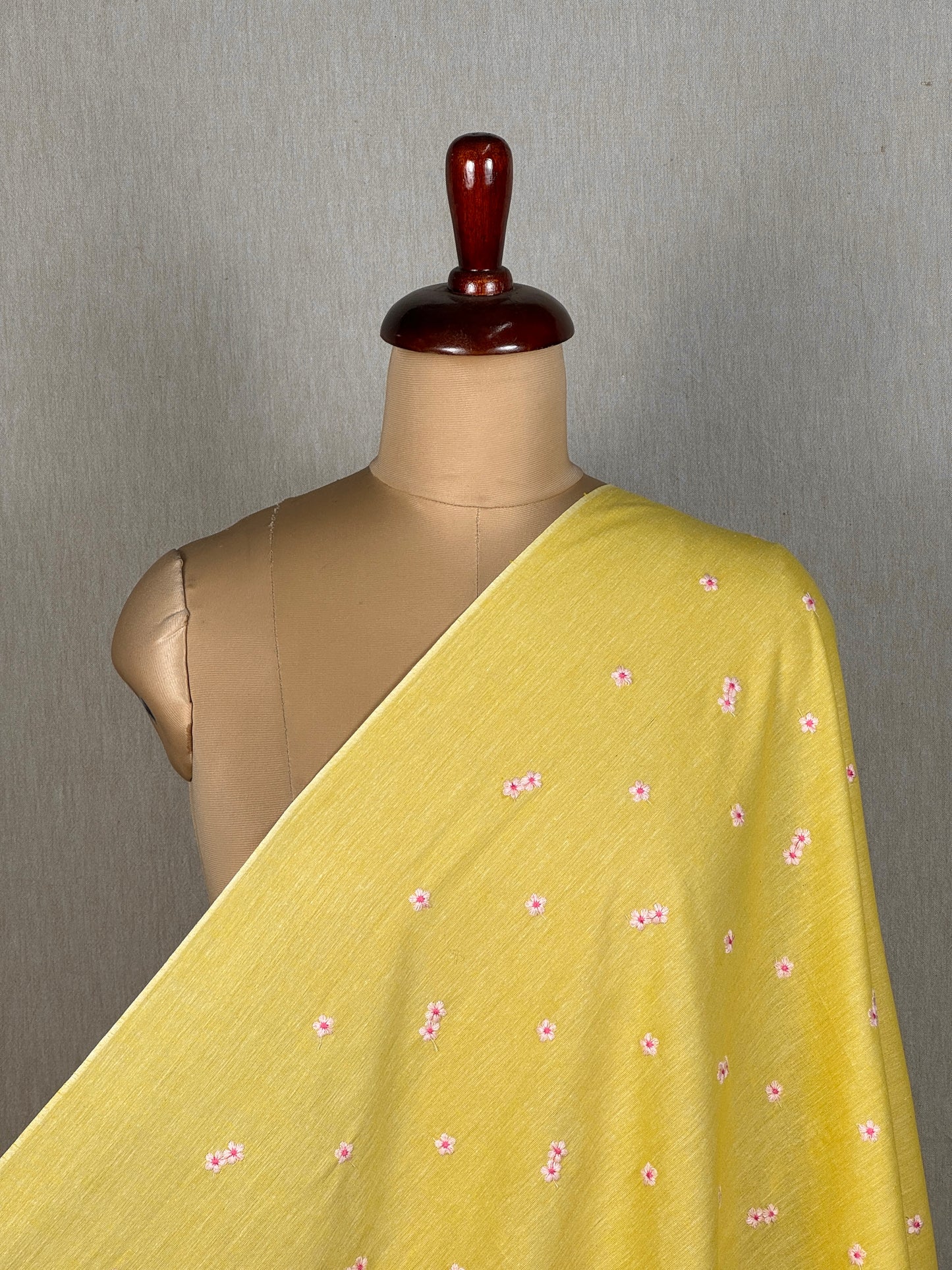 Embroidered Handloom Cotton Fabric