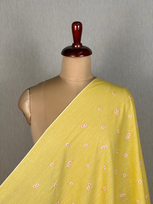 Embroidered Handloom Cotton Fabric