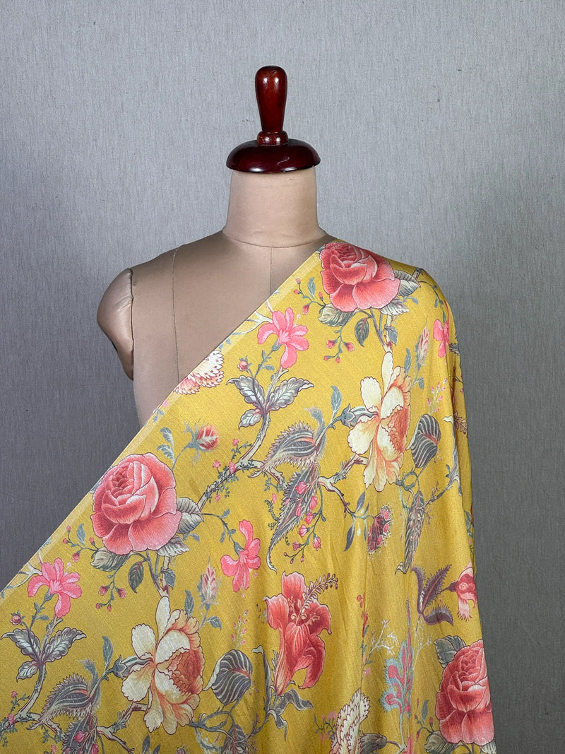 Digital Printed Viscose Slub Cotton Fabrics