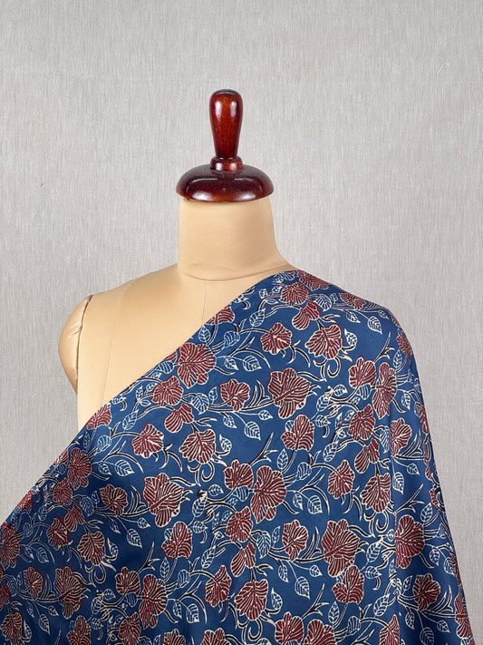 Ajrak Printed Modal Satin Fabric