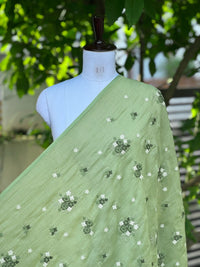 Embroidered 40gm Banarasi Chanderi Fabrics