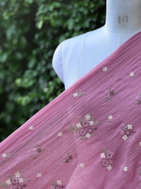 Embroidered 40gm Banarasi Chanderi Fabrics