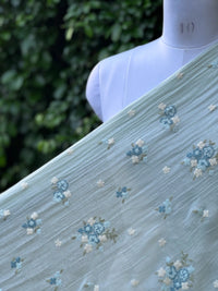 Embroidered 40gm Banarasi Chanderi Fabrics