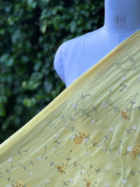Embroidered 40gm Banarasi Chanderi Fabrics
