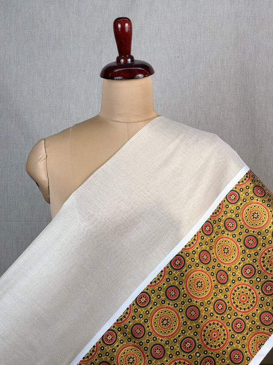 Digital Ajrak printed Cotton Tissue