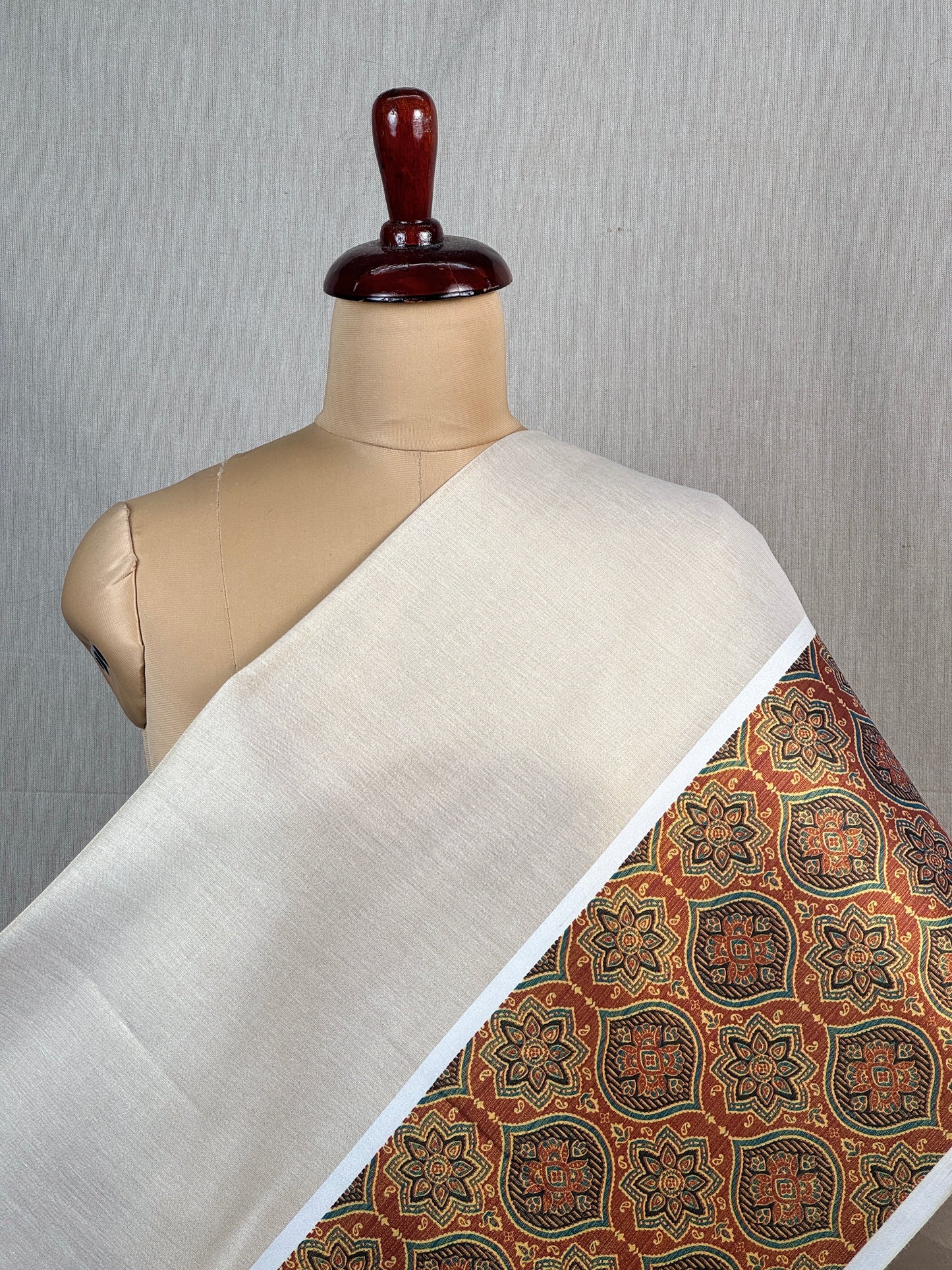 Digital Ajrak printed Cotton Tissue