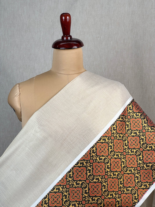 Digital Ajrak printed Cotton Tissue