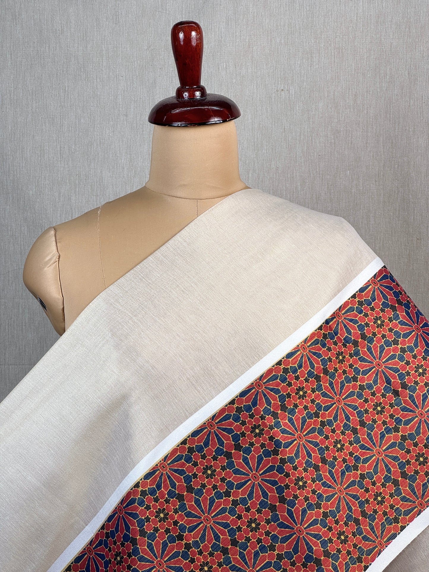 Digital Ajrak printed Cotton Tissue