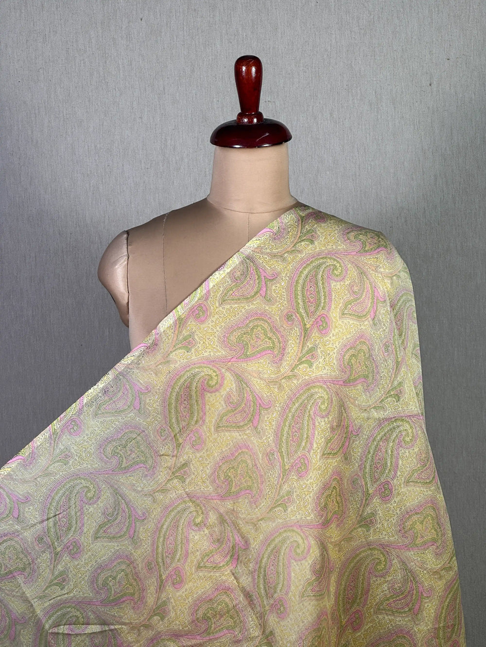 Printed Mul Chanderi Fabric