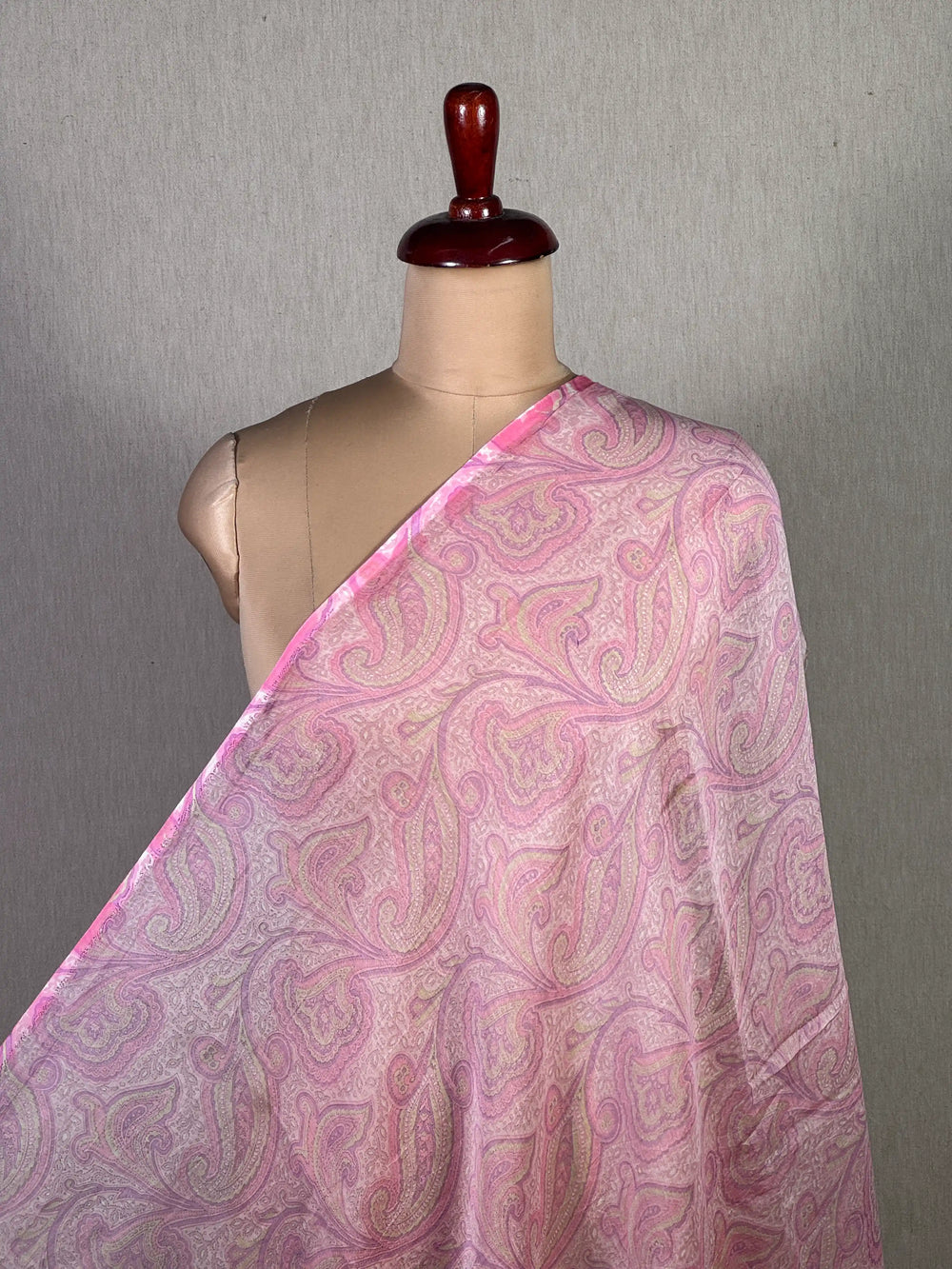 Printed Mul Chanderi Fabric