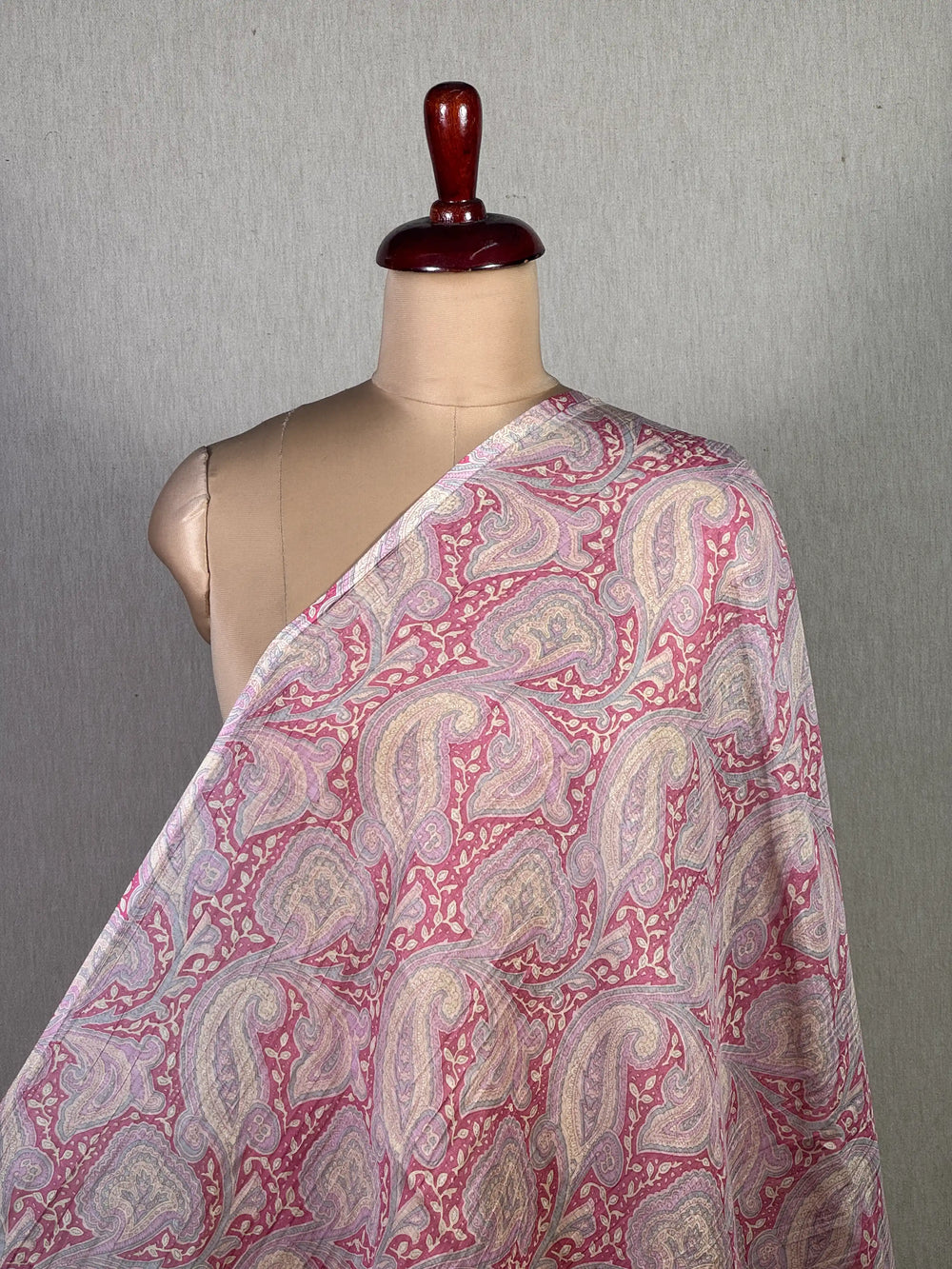 Printed Mul Chanderi Fabric
