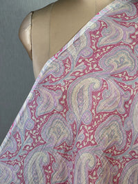Printed Mul Chanderi Fabric