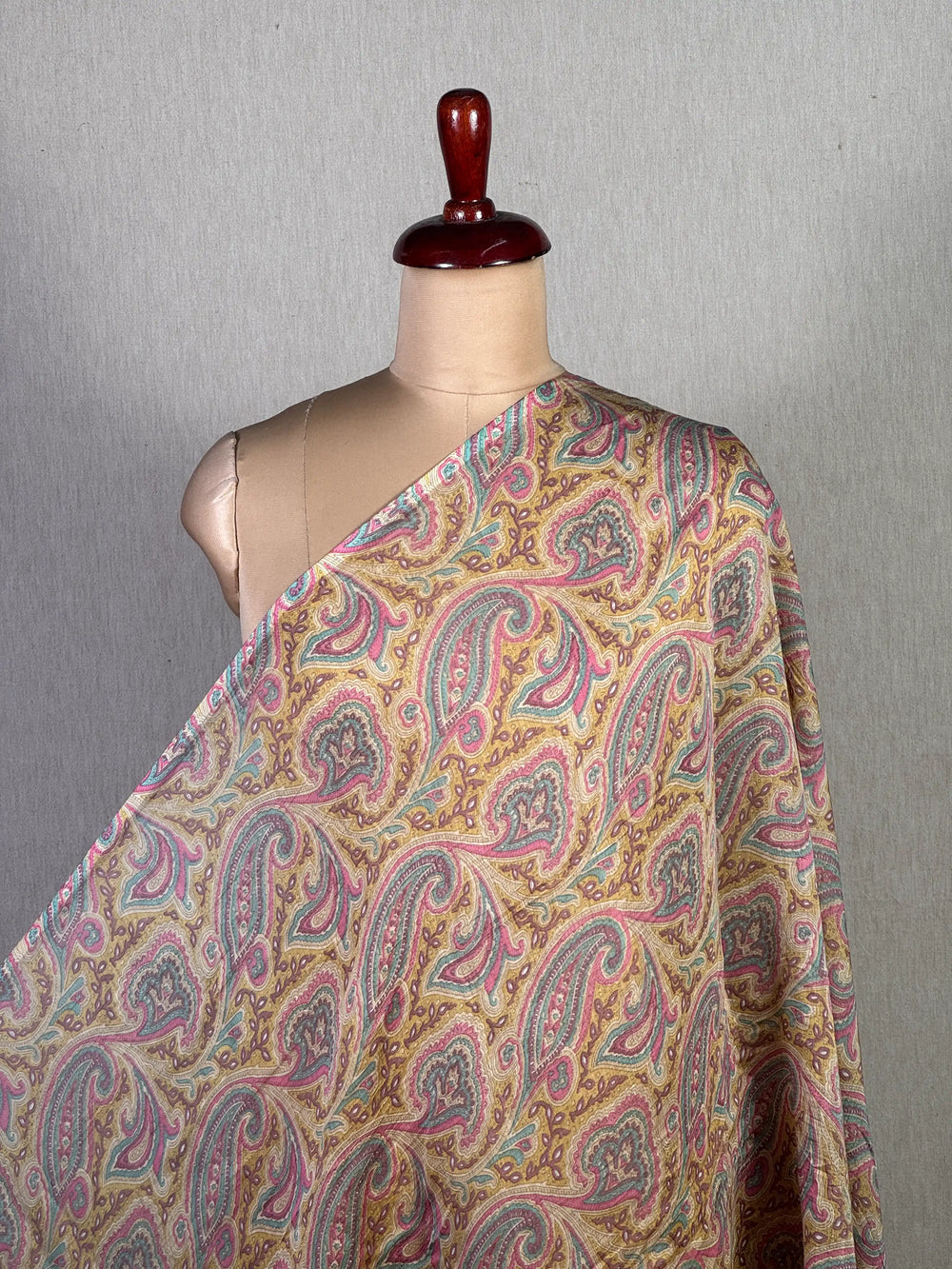 Printed Mul Chanderi Fabric