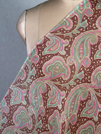 Printed Mul Chanderi Fabric