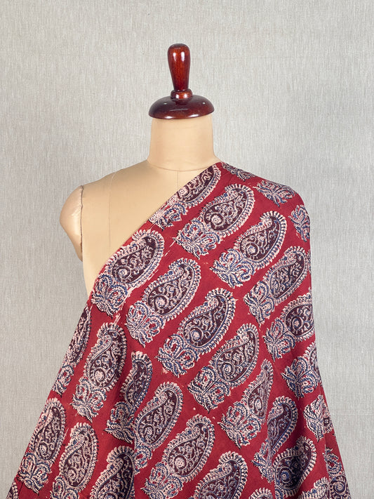 Kalamkari Printed  Cambric Cotton Fabric