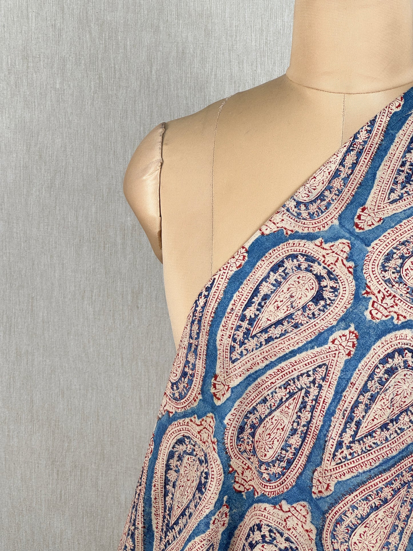 Kalamkari Printed  Cambric Cotton Fabric