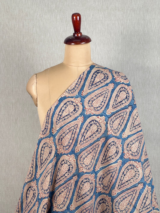 Kalamkari Printed  Cambric Cotton Fabric