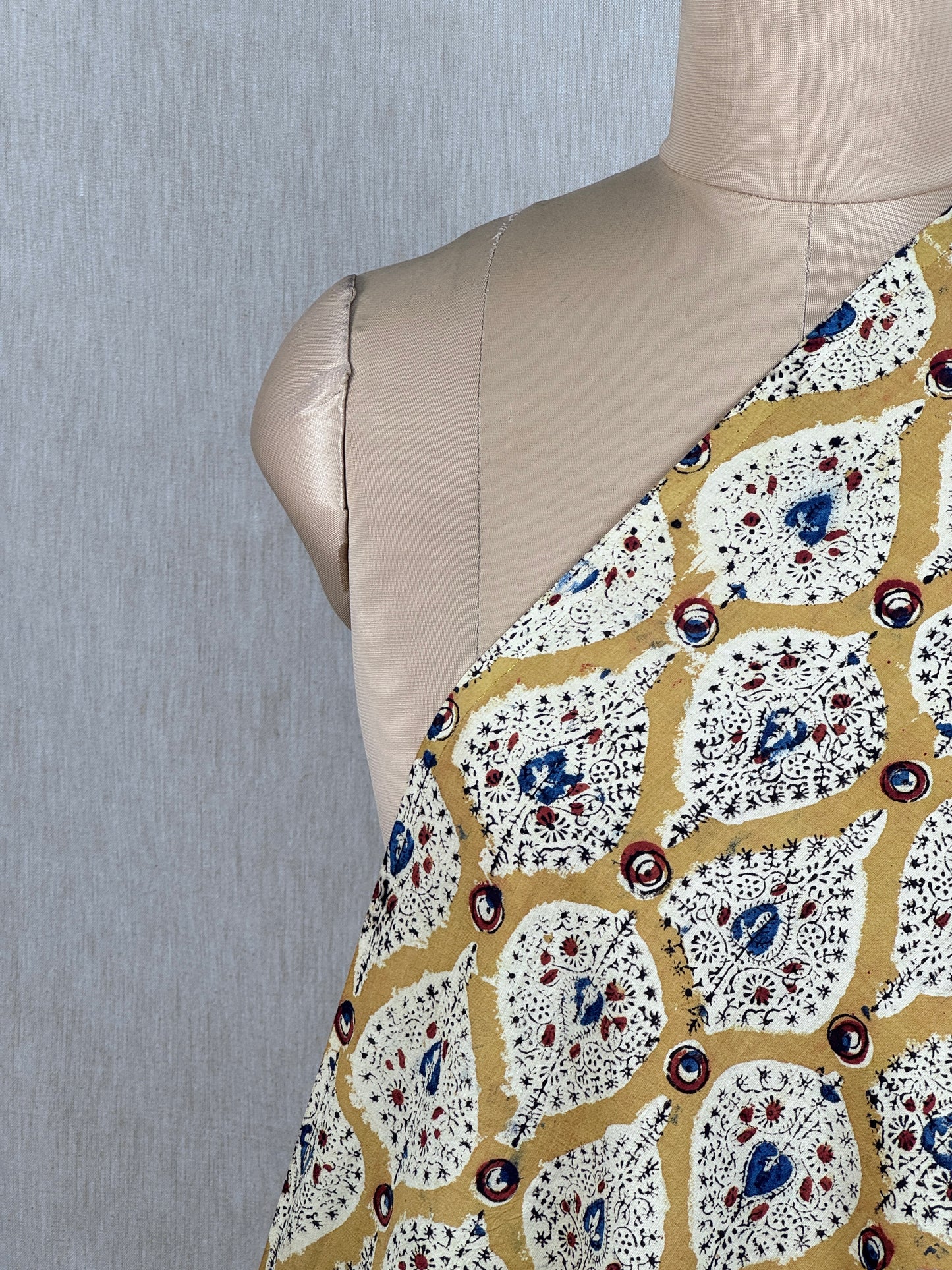 Kalamkari Printed  Cambric Cotton Fabric
