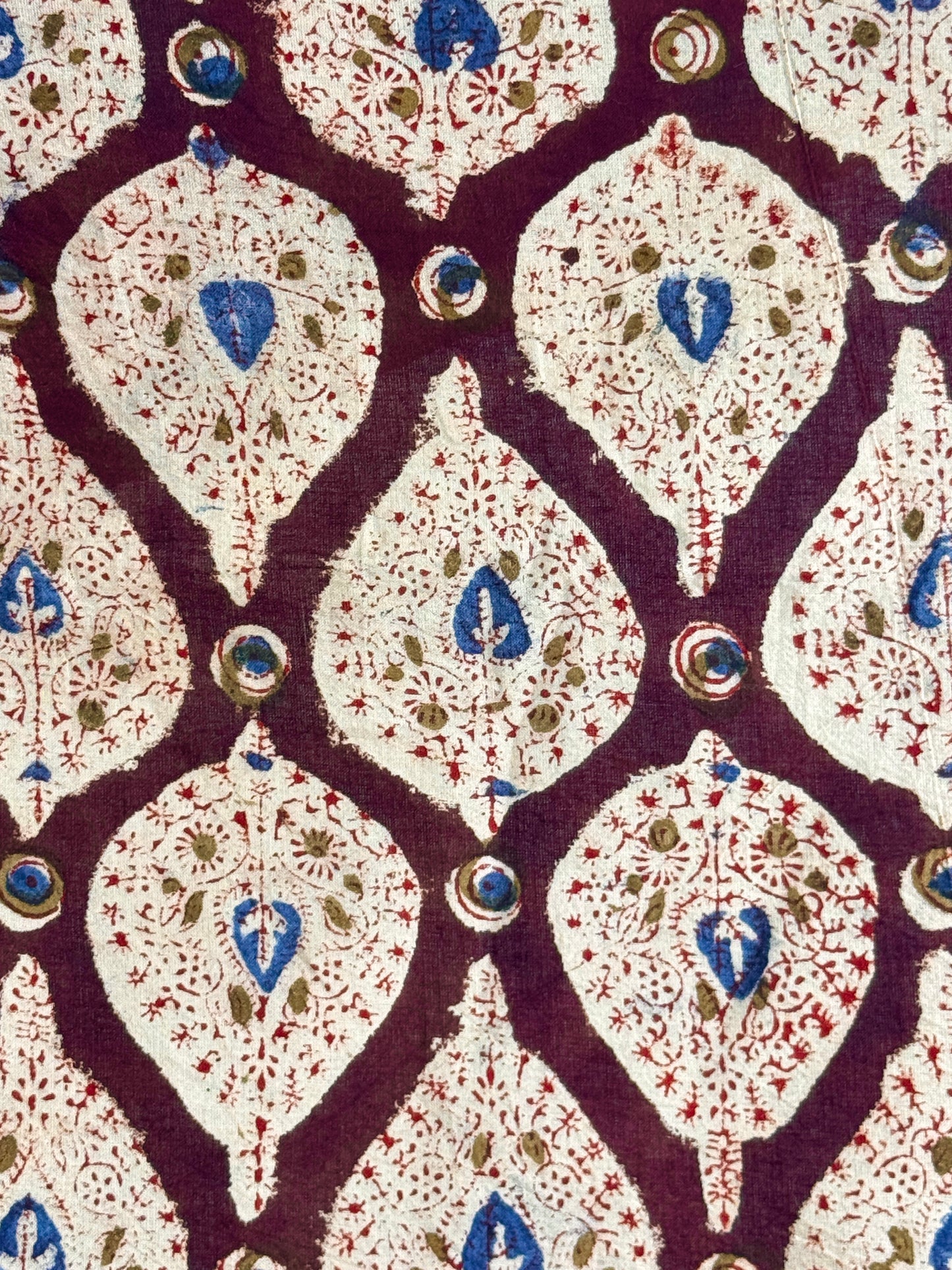 Kalamkari Printed  Cambric Cotton Fabric
