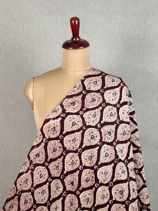Kalamkari Printed  Cambric Cotton Fabric