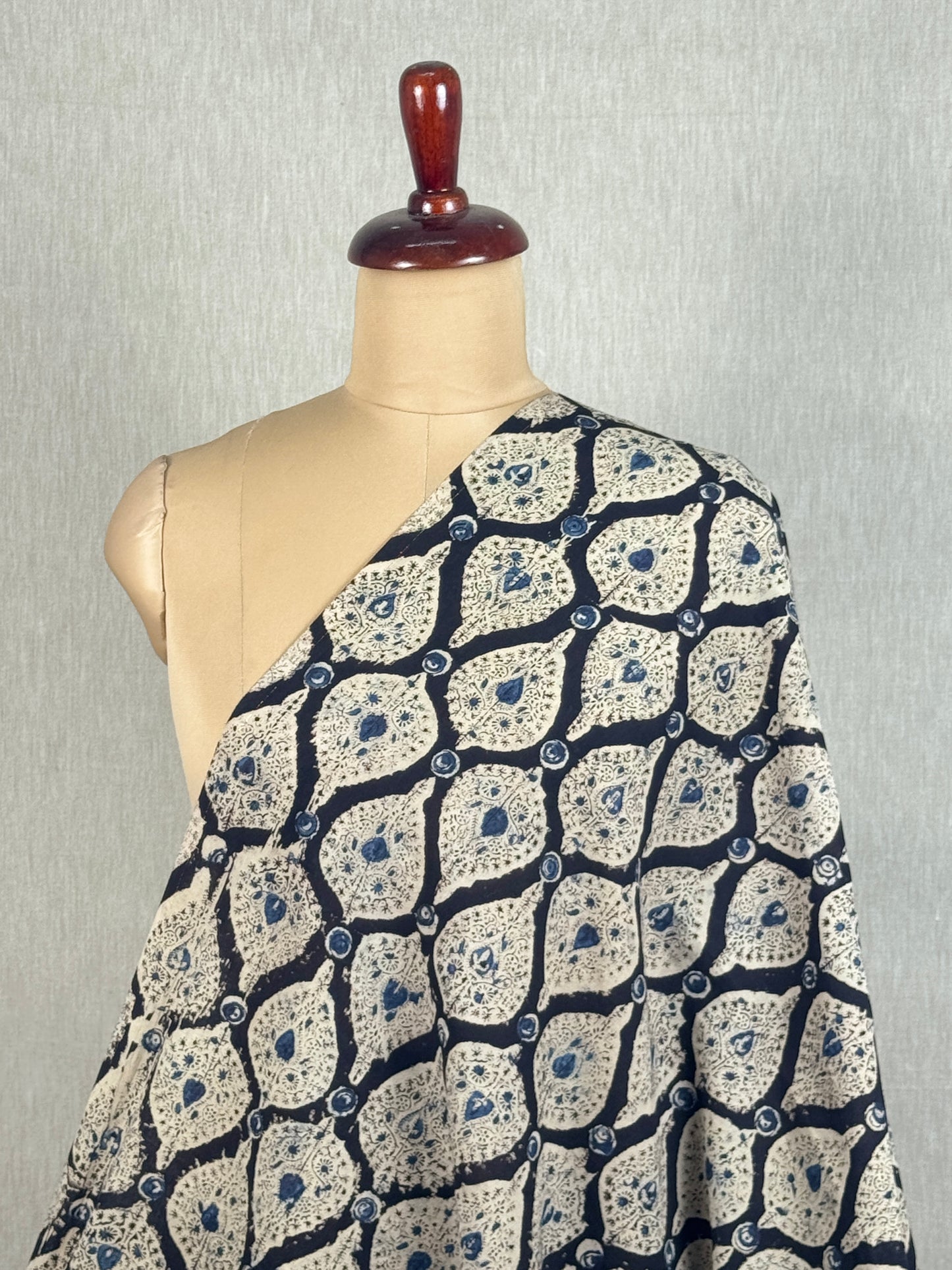 Kalamkari Printed  Cambric Cotton Fabric