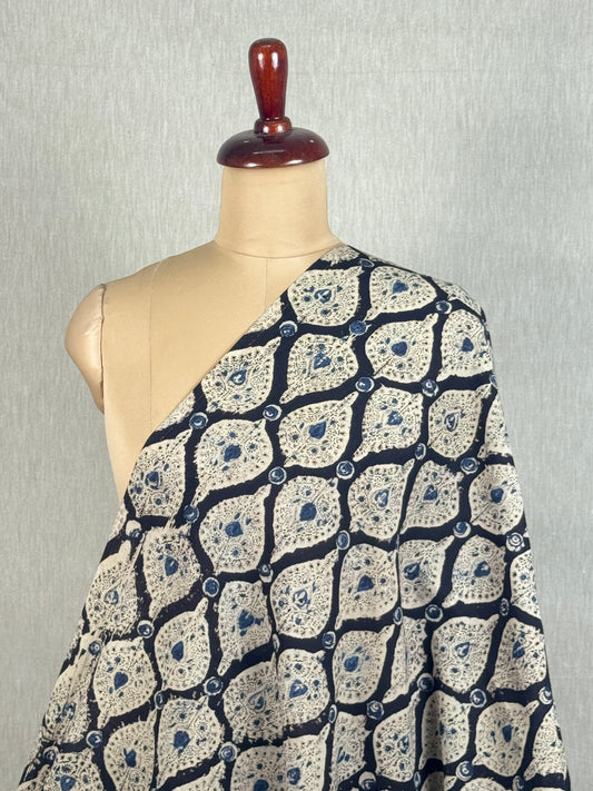 Kalamkari Printed  Cambric Cotton Fabric