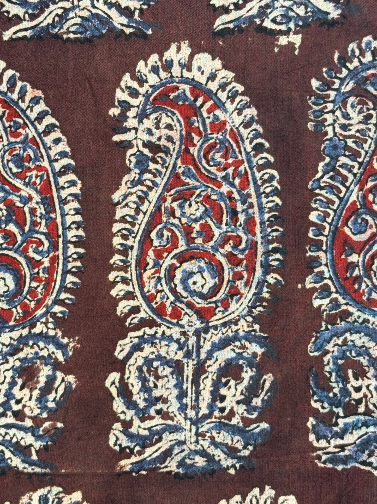 Kalamkari Printed  Cambric Cotton Fabric