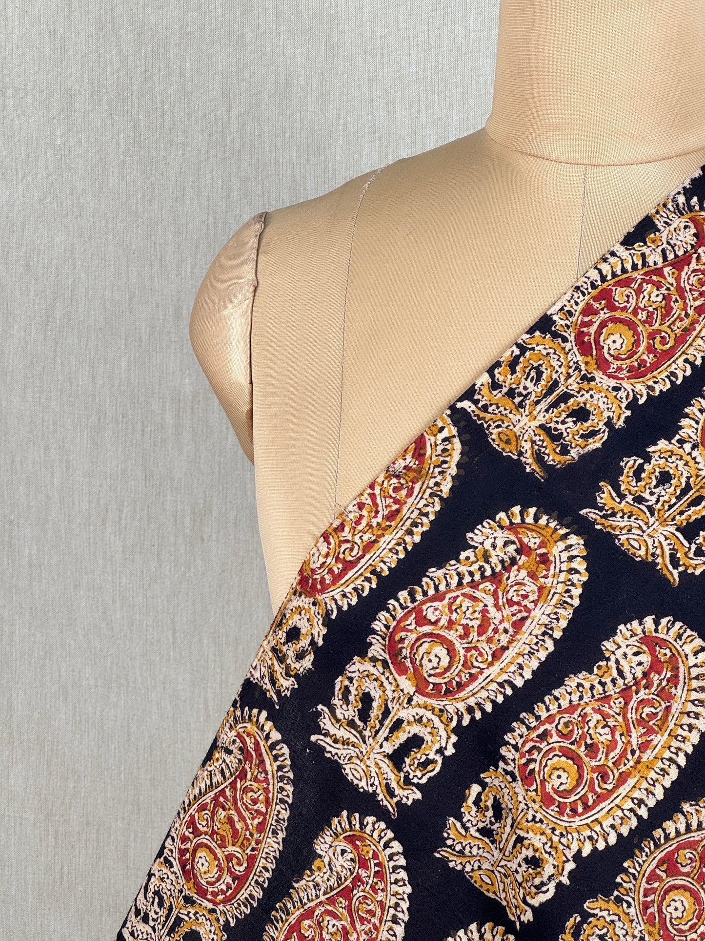 Kalamkari Printed  Cambric Cotton Fabric