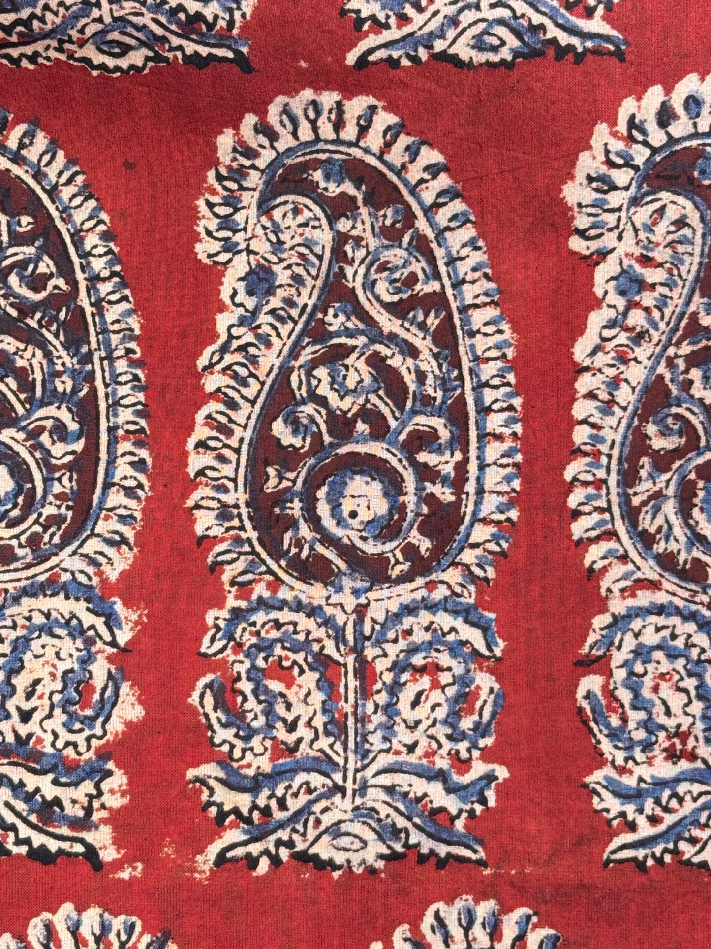 Kalamkari Printed  Cambric Cotton Fabric