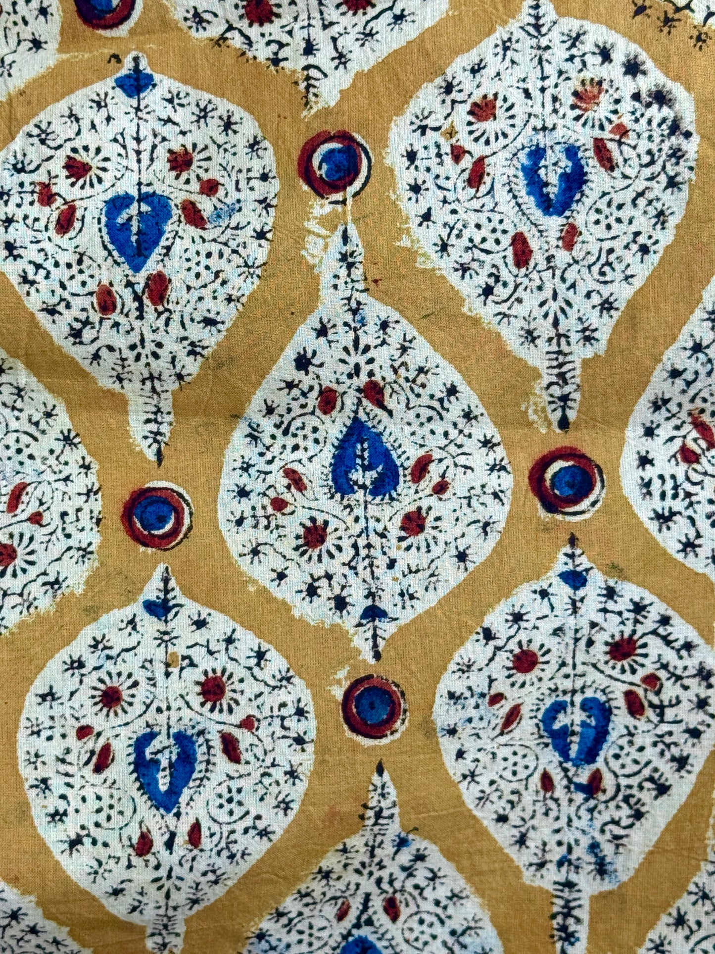 Kalamkari Printed  Cambric Cotton Fabric