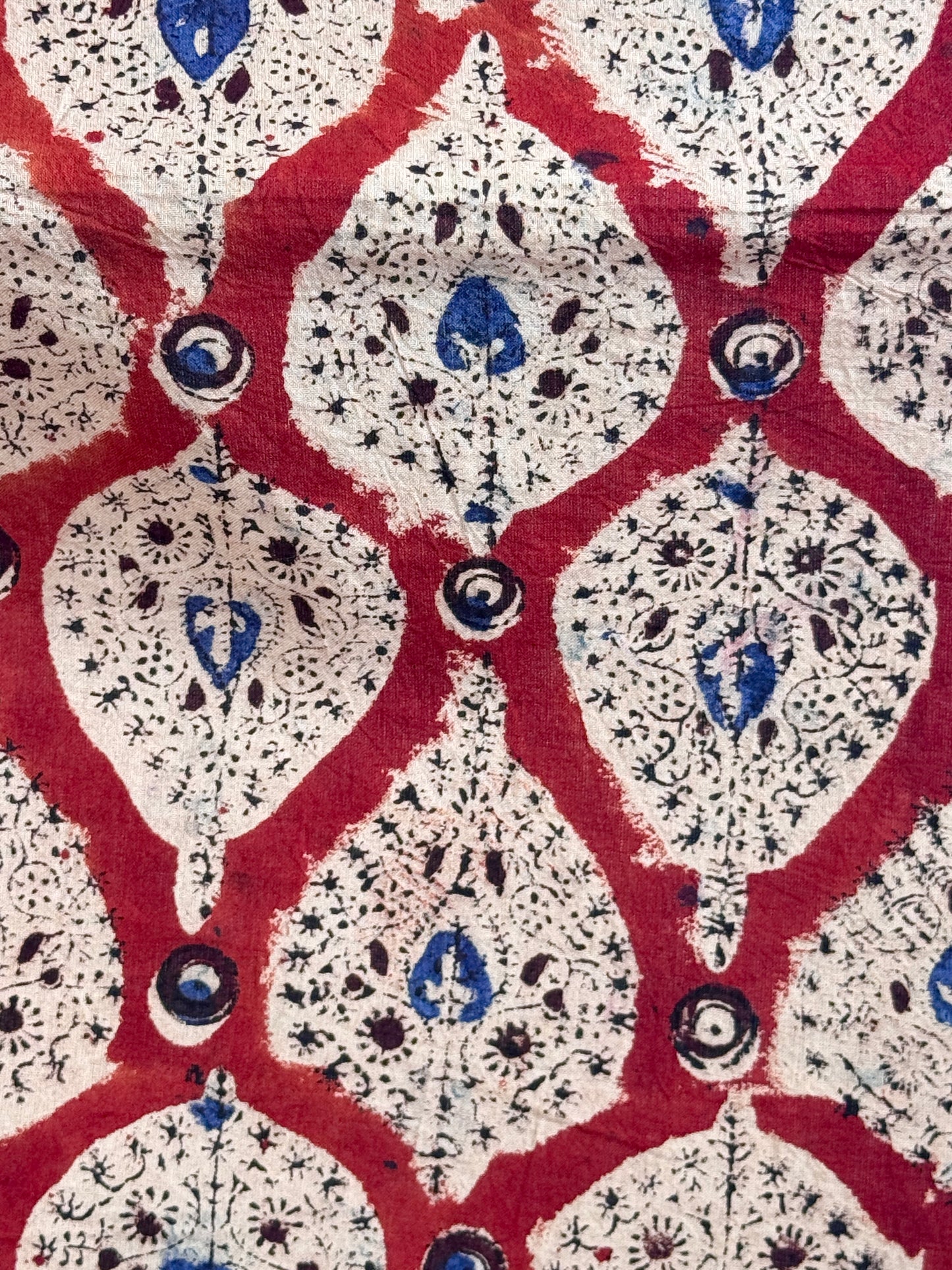 Kalamkari Printed  Cambric Cotton Fabric