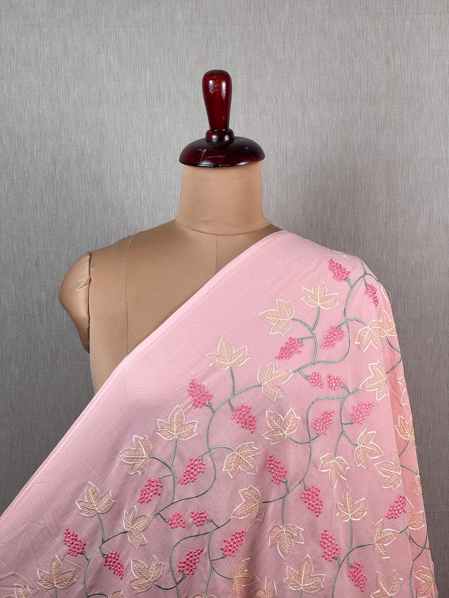 Embroidered Voile cotton Fabric