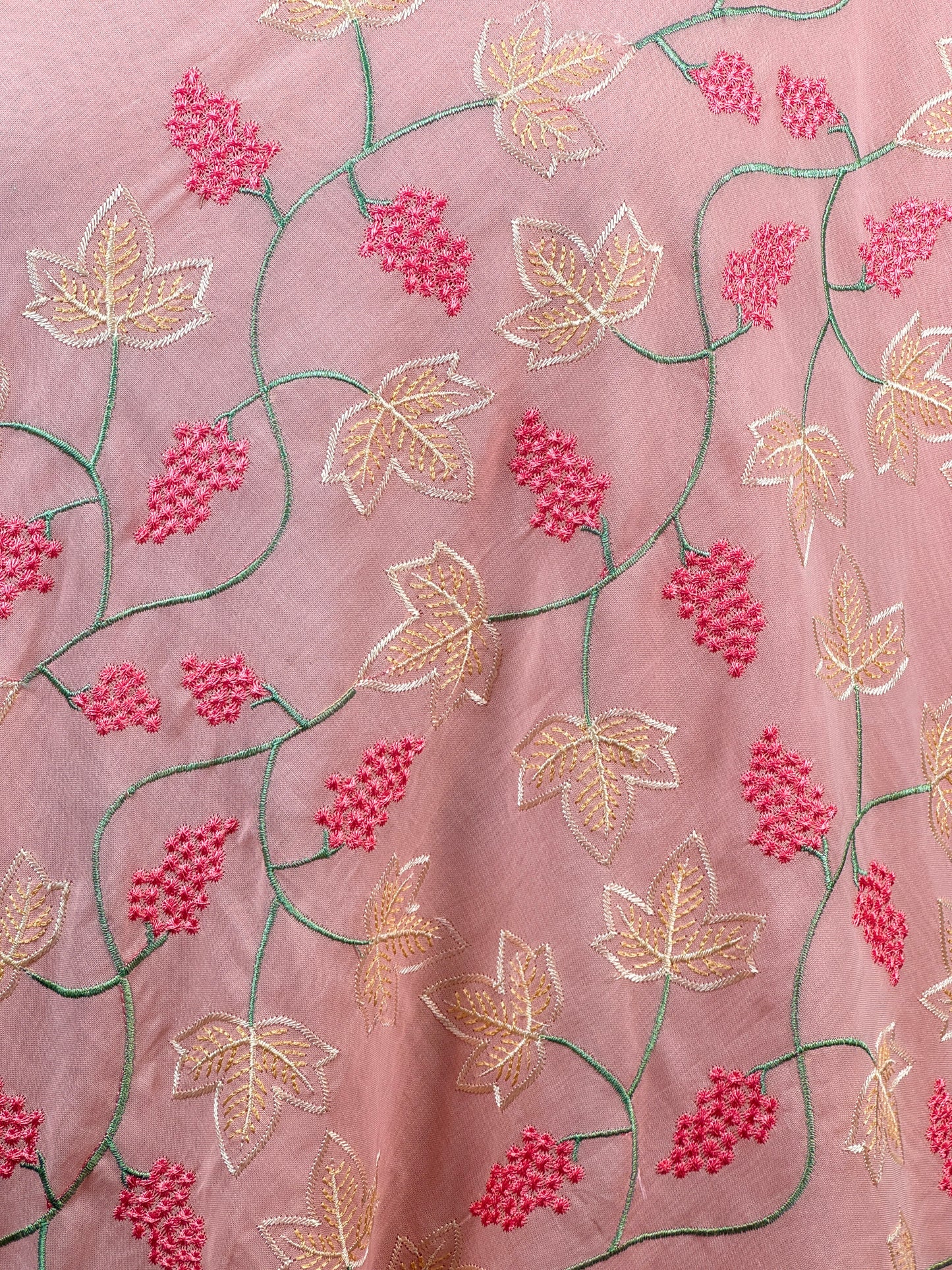 Embroidered Voile cotton Fabric