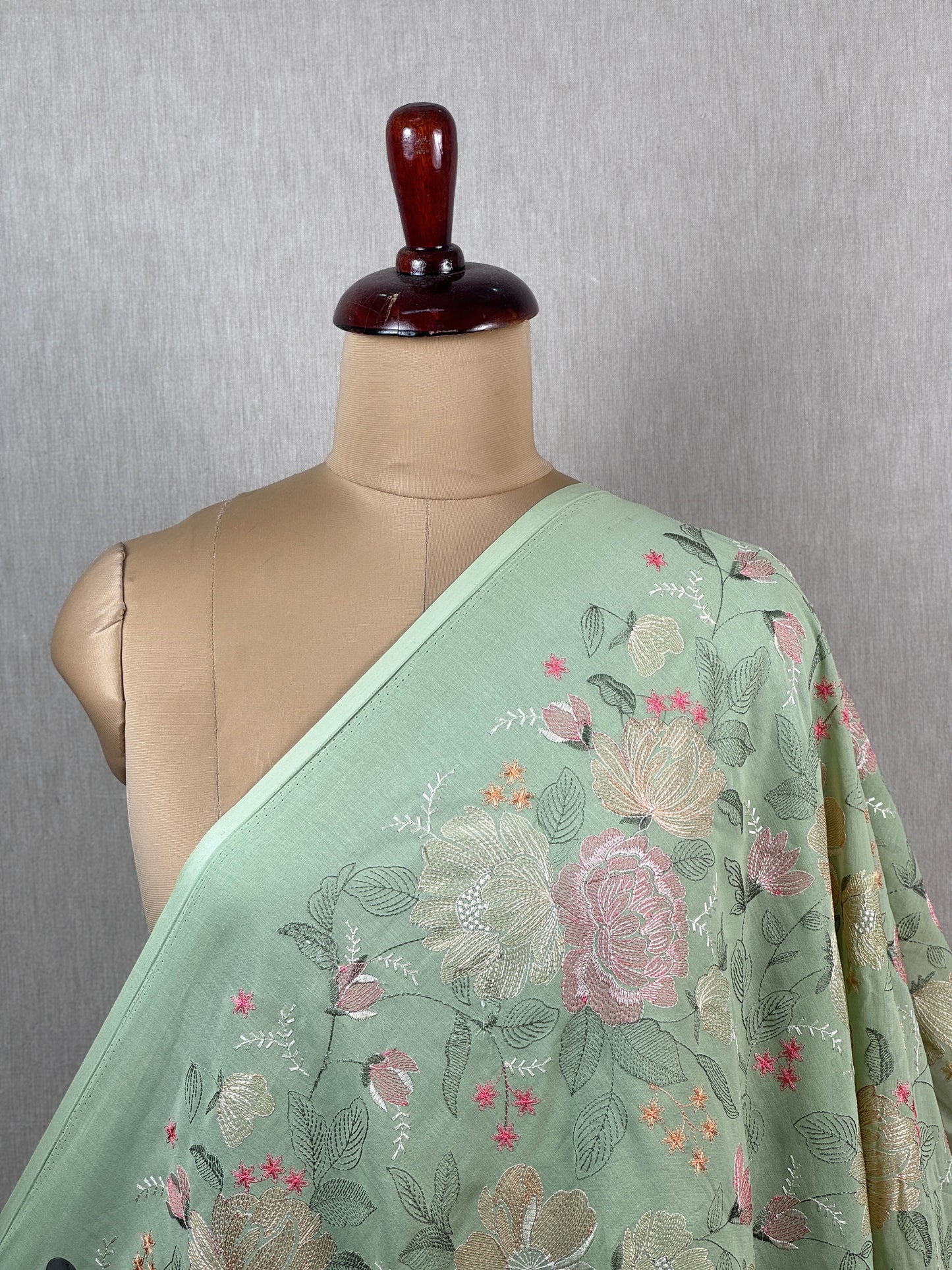 Embroidered Voile cotton Fabric
