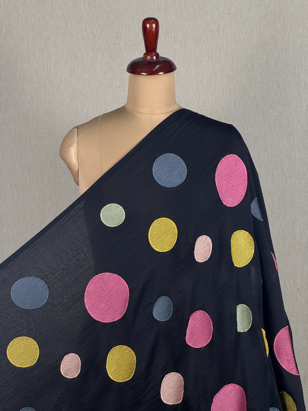 Embroidered 40gm Banarasi Chanderi Fabrics
