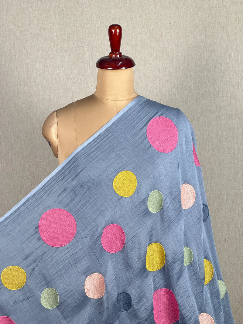 Embroidered 40gm Banarasi Chanderi Fabrics