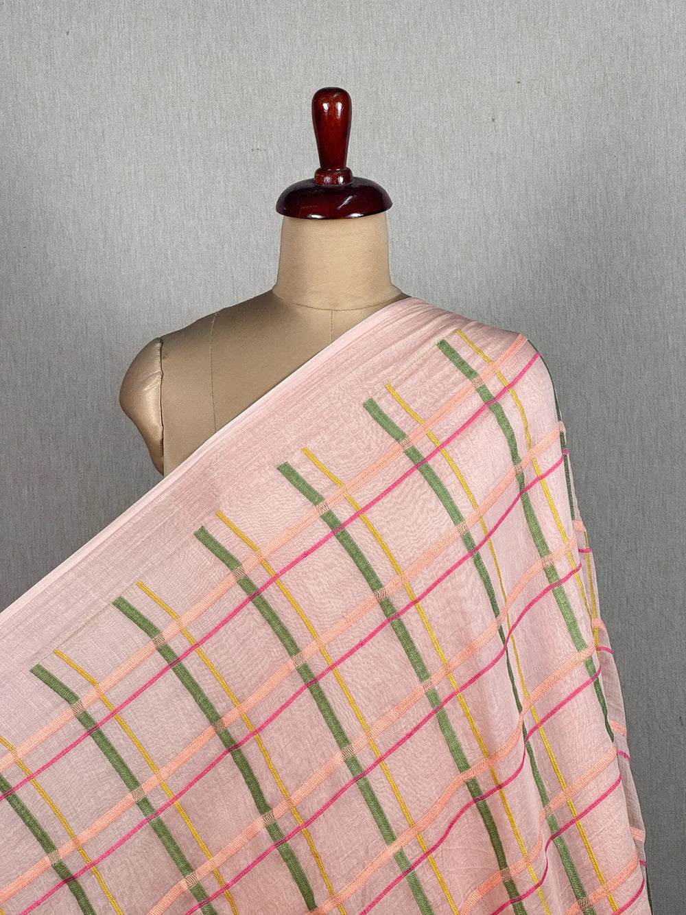 Embroidered 40gm Banarasi Chanderi Fabrics