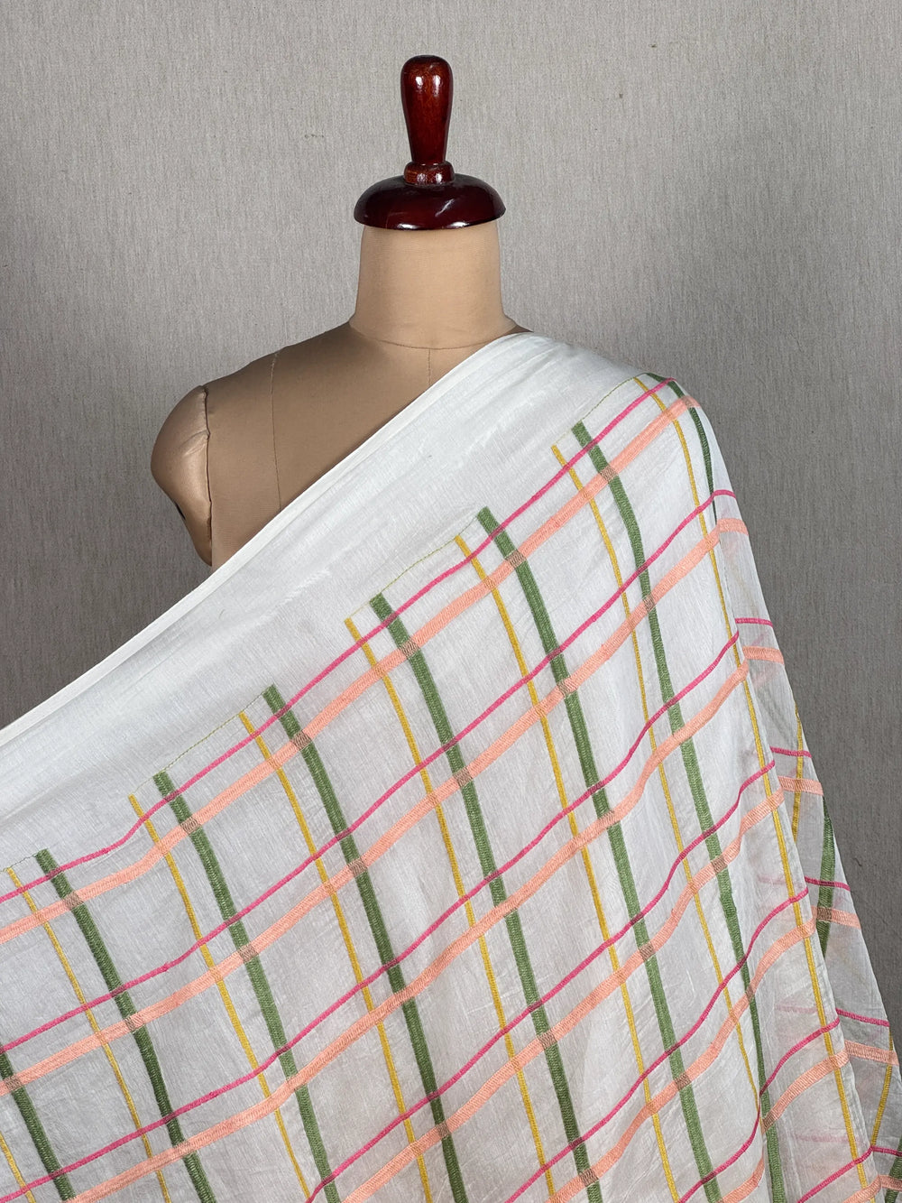 Embroidered 40gm Banarasi Chanderi Fabrics