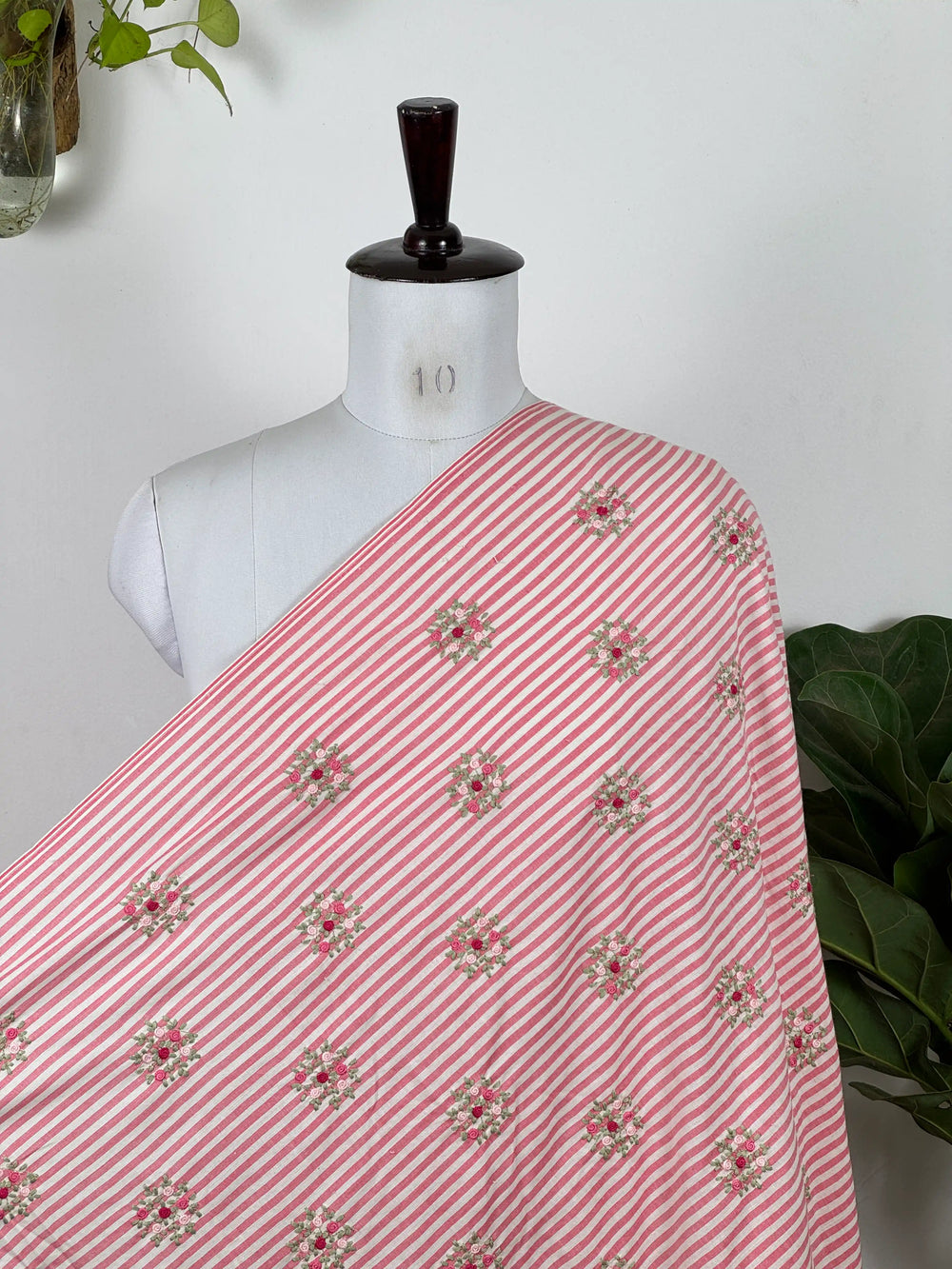 Embroidered Handloom Fabric