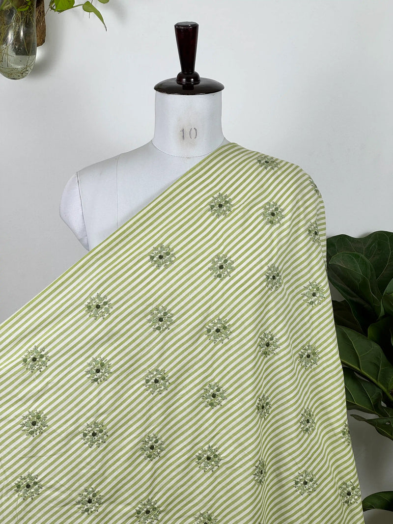 Embroidered Handloom Fabric