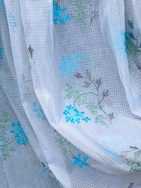 Embroidered Kota Fabric