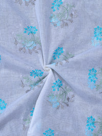 Embroidered Kota Fabric