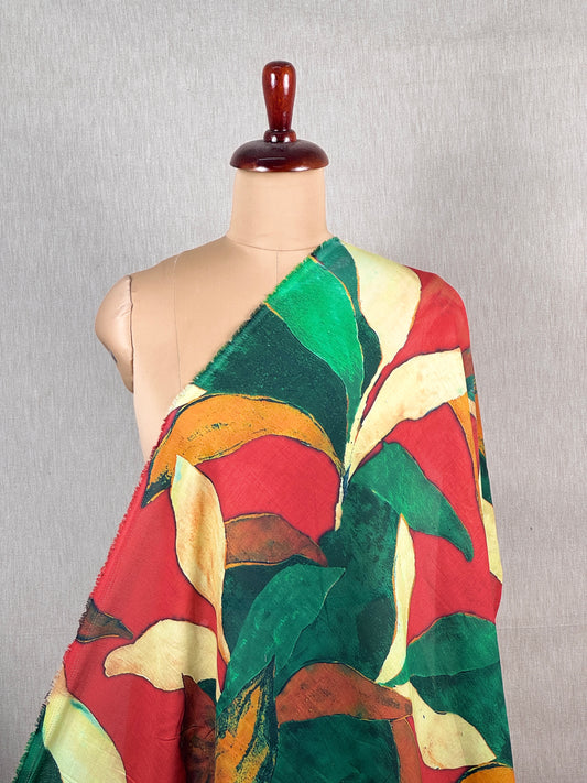 Digital Printed Mulmul Cotton  Fabric