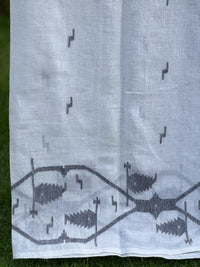 Jamdani Bengal Handloom Cotton Fabric