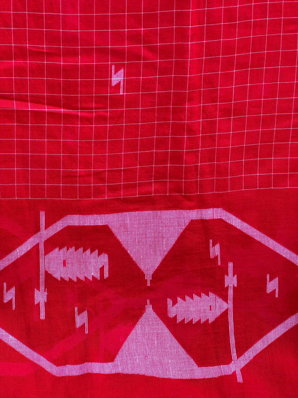 Jamdani Bengal Handloom Cotton Fabric