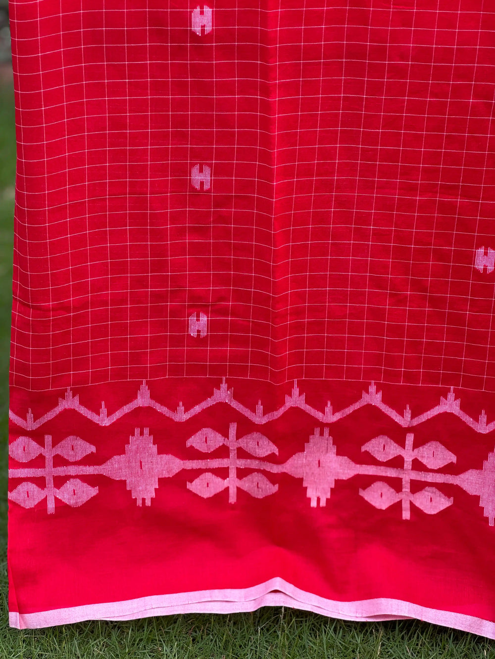 Jamdani Bengal Handloom Cotton Fabric