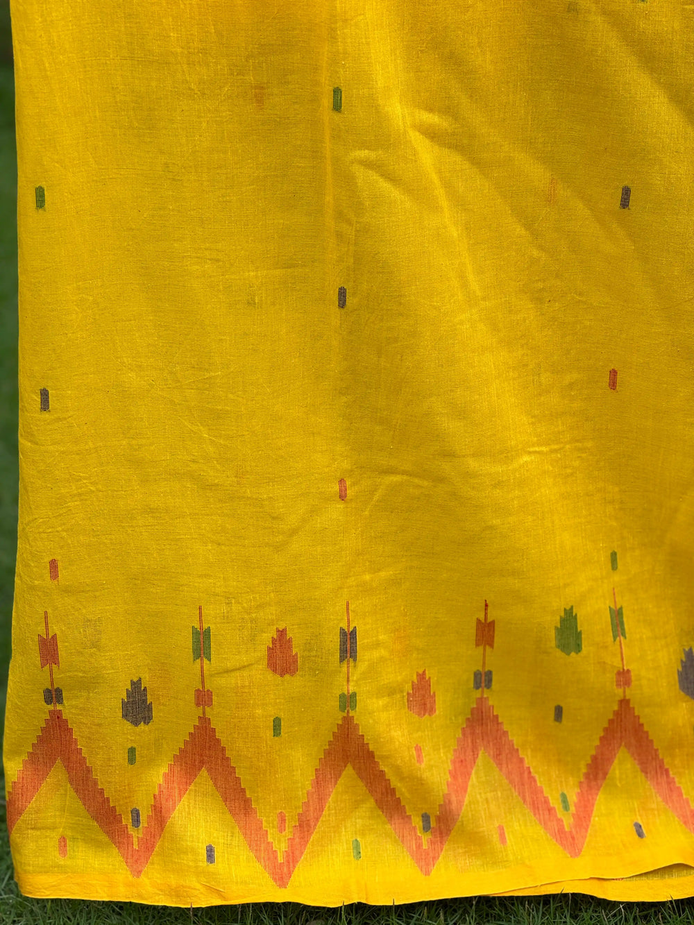Jamdani Bengal Handloom Cotton Fabric