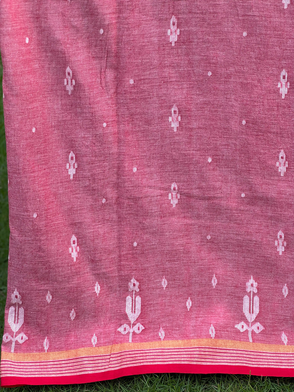 Jamdani Bengal Handloom Cotton Fabric