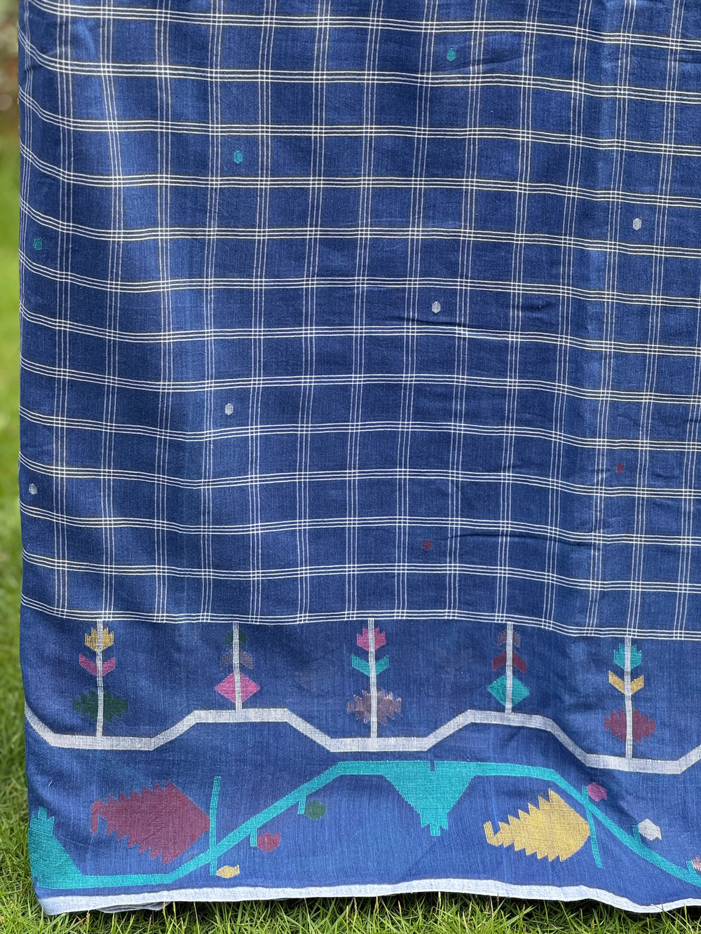 Jamdani Bengal Handloom Cotton Fabric
